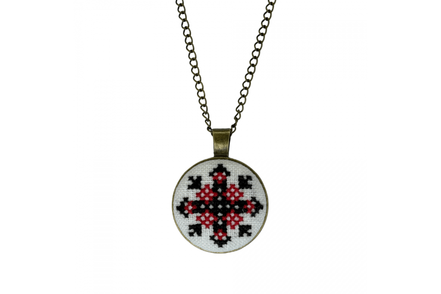 Набір для вишивання кулона із закодованим ім'ям "Зоряна" MES129